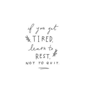 learn to rest